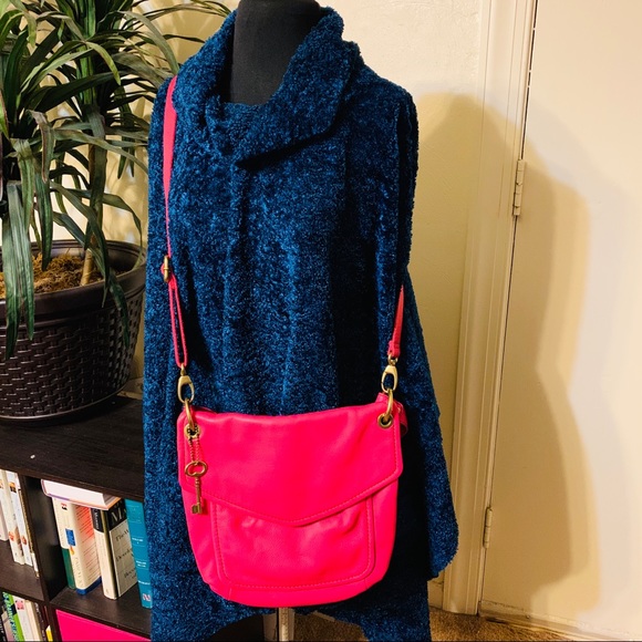 Fossil Handbags - Fossil Bubblegum Pink Crossbody Bag Purse